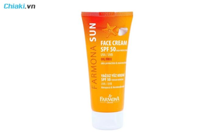 kem chống nắng vật lý lai hóa học Farmona Sun Face Cream Oil Free