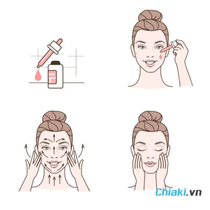 Hướng dẫn sử dụng serum trị mụn ẩn