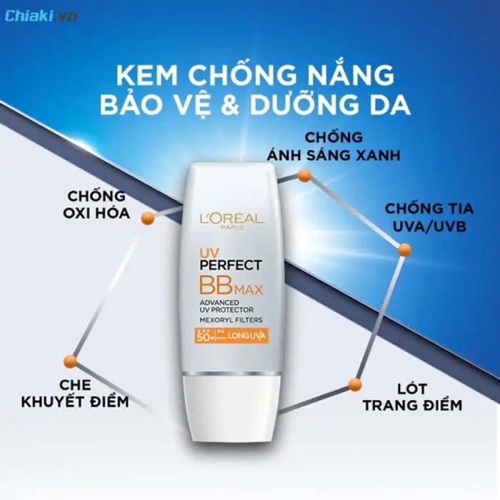 Kem chống nắng nâng tone và che khuyết điểm L'Oréal Paris UV Perfect