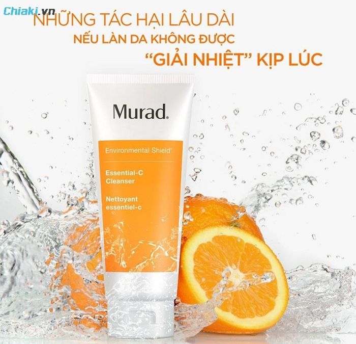 Sữa rửa mặt Murad vàng Essential C Cleanser giúp làm sáng da