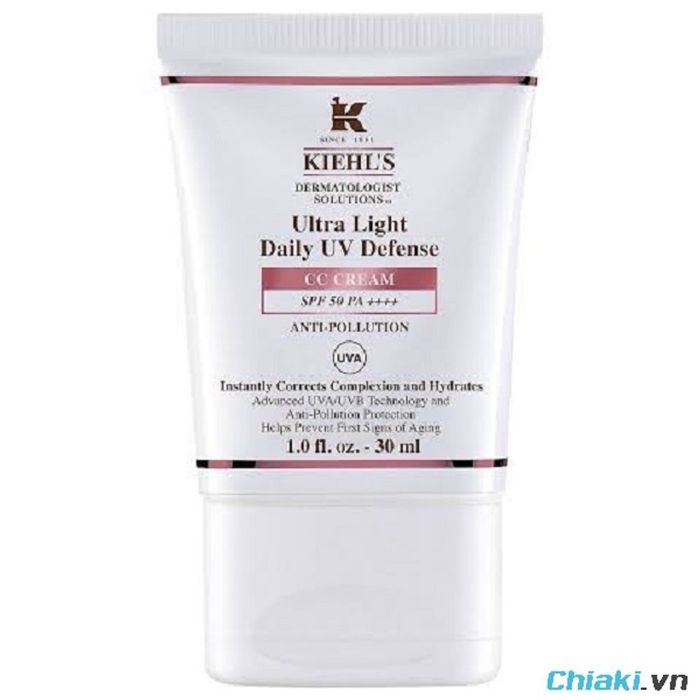 Kem chống nắng Kiehl’s Ultra Light Daily UV Defense CC Cream SPF50 PA++++