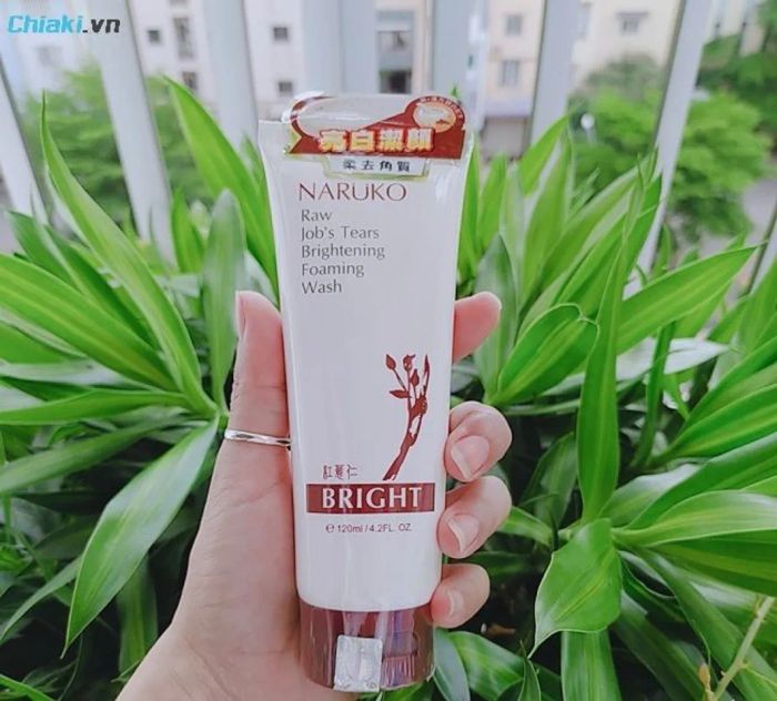 Sữa rửa mặt Naruko Ý dĩ nhân đỏ sáng da mới Raw Job’s Tears Brightening Foaming Wash