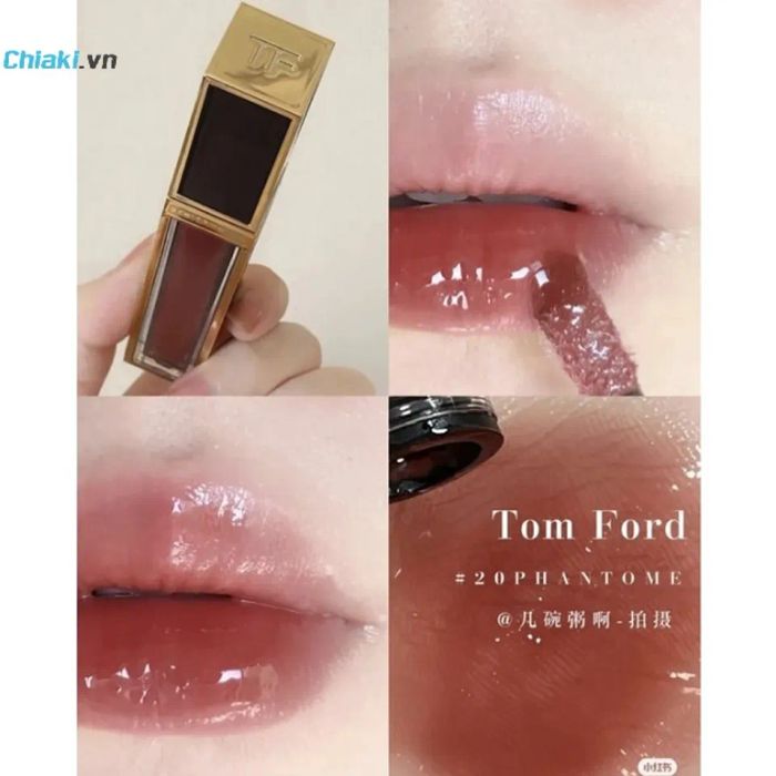 Son Tom Ford Gloss Luxe Lip 20 Phantome màu nâu đất