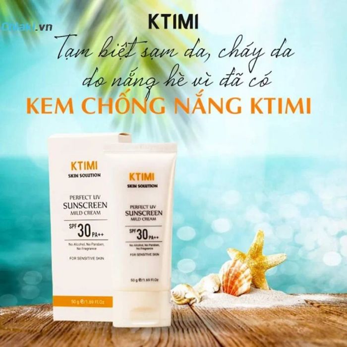 Kem chống nắng dưỡng trắng Ktimi Perfect Uv Mild Cream