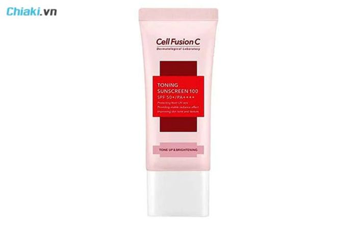 kem chống nắng không gây nhờn Cell Fusion C Toning Sunscreen