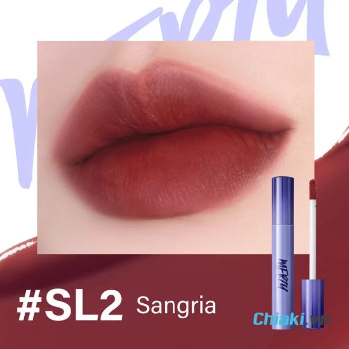 Son màu đỏ rượu vang Merzy SL2 Sangria