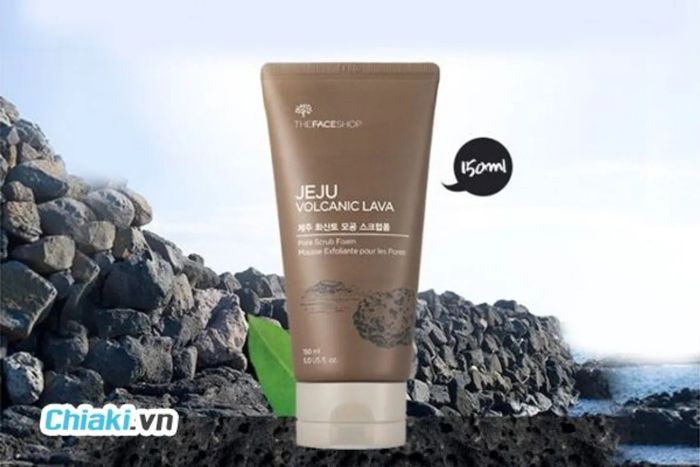 Sữa Rửa Mặt The Face Shop Jeju Volcanic Lava Pore Scrub Foam