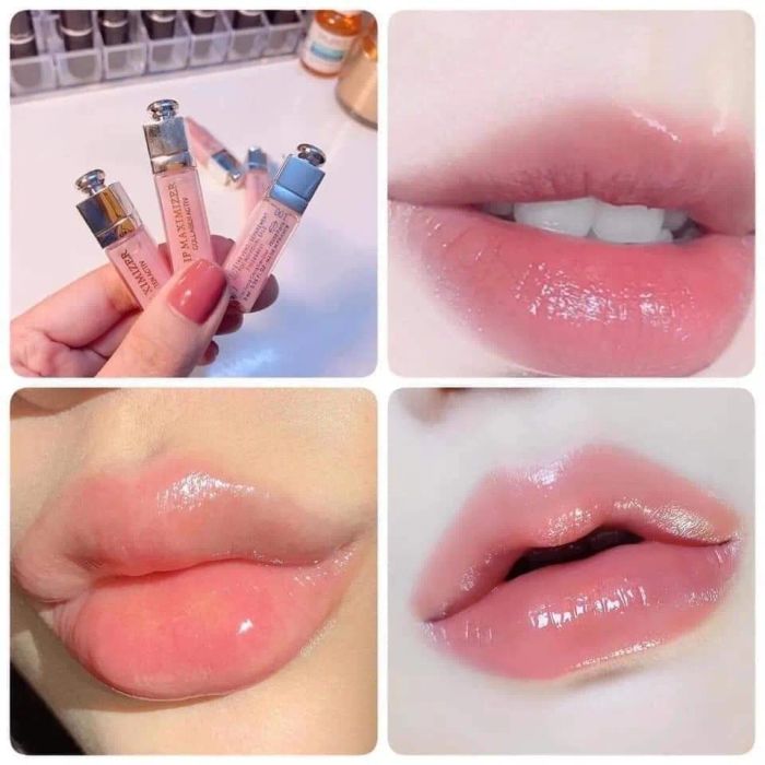 Son dưỡng môi màu hồng Nude Dior 001