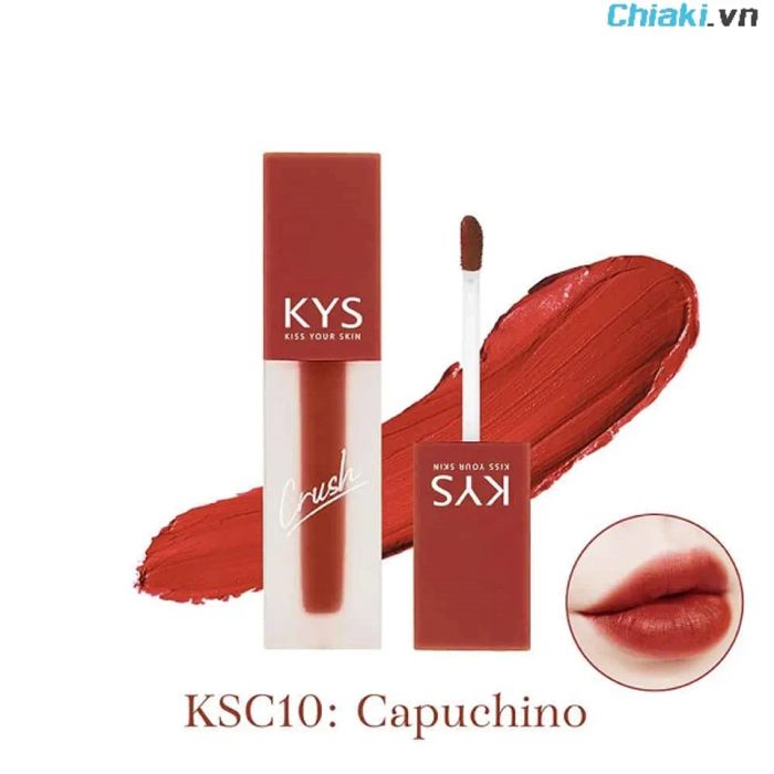 Son kem KYS Chocolate Crush Đỏ gạch KSC10 Capuchino