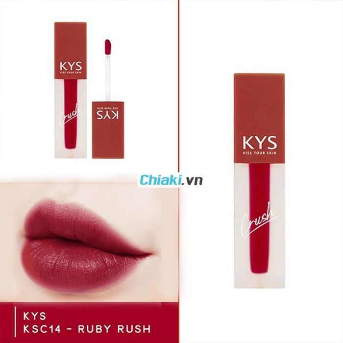 Son Kem KYS Chocolate Crush Đỏ Nhung KSC14 Ruby Rush