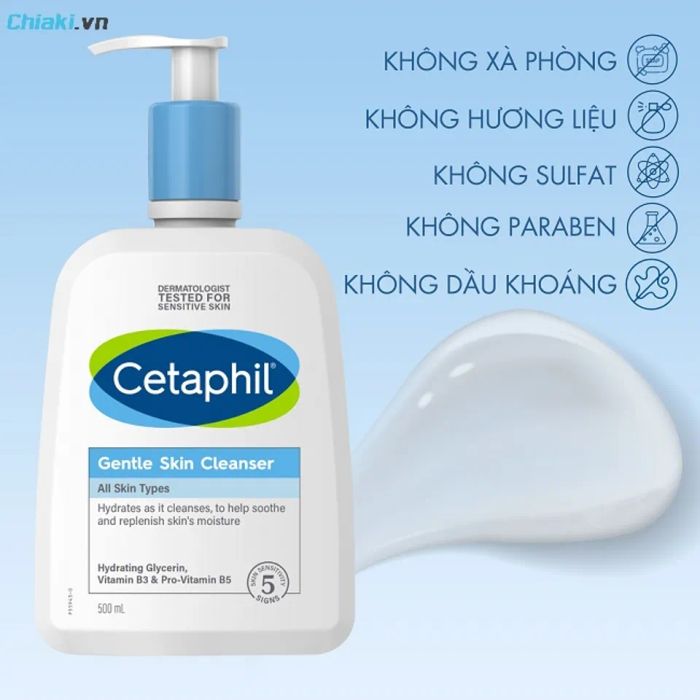 Sữa rửa mặt Cetaphil cho da dầu mụn Gentle Skin Cleanser