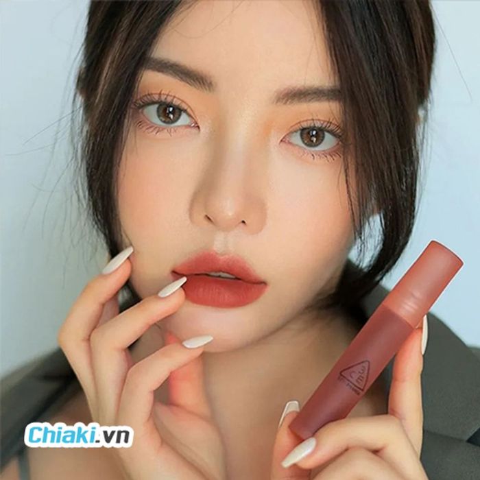 Son Kem 3CE Blur Water Tint Sepia Màu Đỏ Gạch Đậm Ánh Nâu