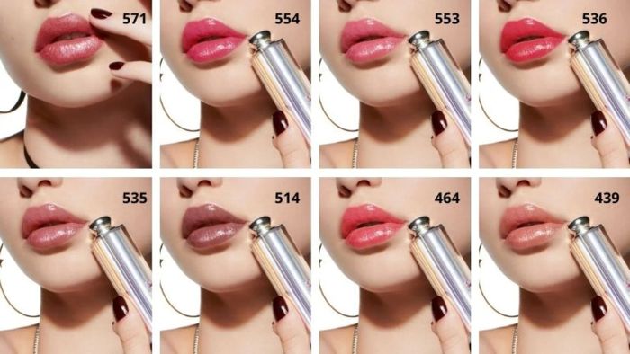 Bảng màu son thỏi Dior Rouge Ultra Rouge