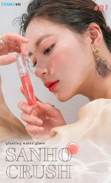 Chất son trong suốt của dòng Romand Glasting Water Gloss