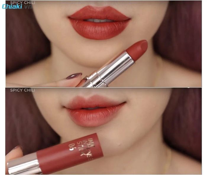 Son cam cháy lâu trôi Peripera Ink Intense Lipstick 04