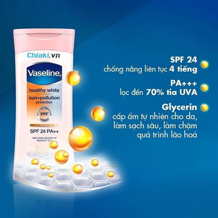 Đánh giá kem chống nắng Vaseline Healthy White SPF24 PA++