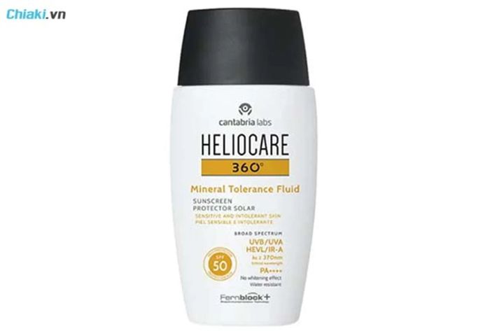 kem chống nắng không bết dính Heliocare 360 Mineral Tolerance Fluid SPF50