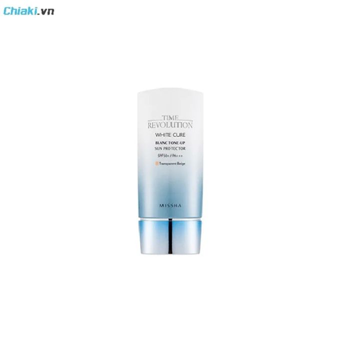 Kem chống nắng Missha nâng tông, che khuyết điểm White Cure SPF50+/PA+++