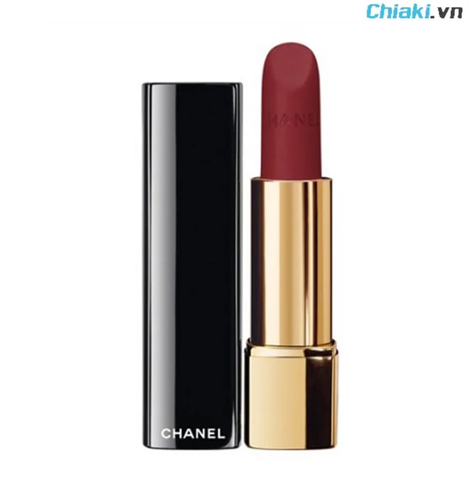 Son Chanel Rouge Allure Velvet 63 Nightfall đỏ nâu