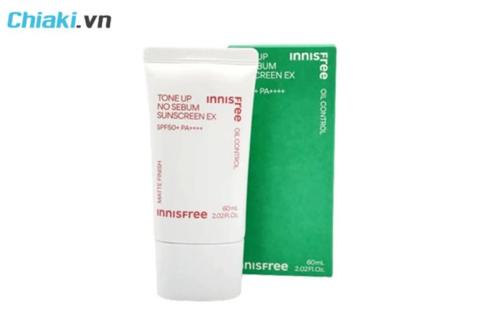 kem chống nắng trang điểm Innisfree Tone Up No Sebum