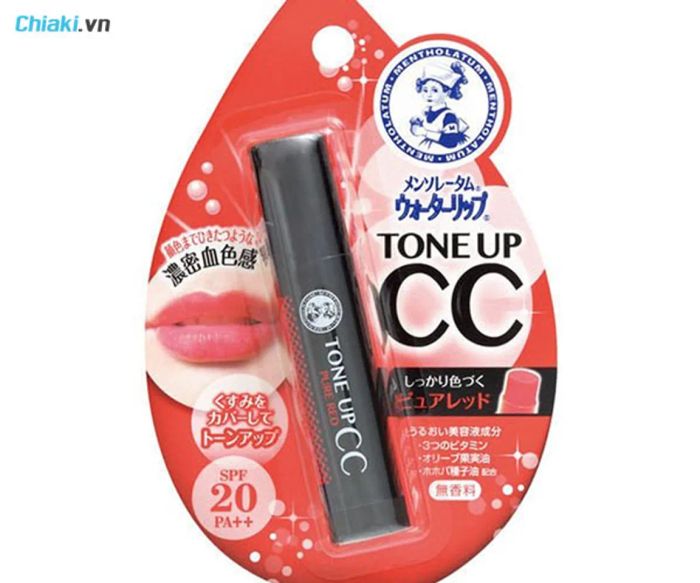 Son dưỡng cho nam Rohto Mentholatum Water Lip Tone Up CC