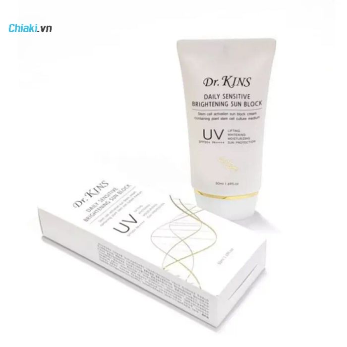 Kem chống nắng Dr.Kins Daily Sensitive Brightening Sunblock SPF 50+