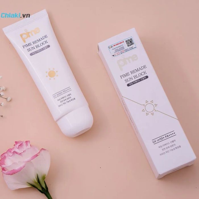 Kem chống nắng Pime Remade Sunblock nâng tone SPF50+/PA4+