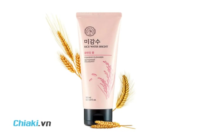 Sữa Rửa Mặt The Face Shop cho da dầu Rice Water Bright Foaming Cleanser 150ml