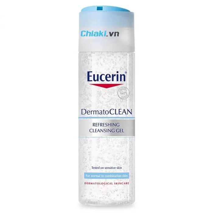 Sữa rửa mặt Eucerin Dermatoclean Refreshing dành cho da nhạy cảm