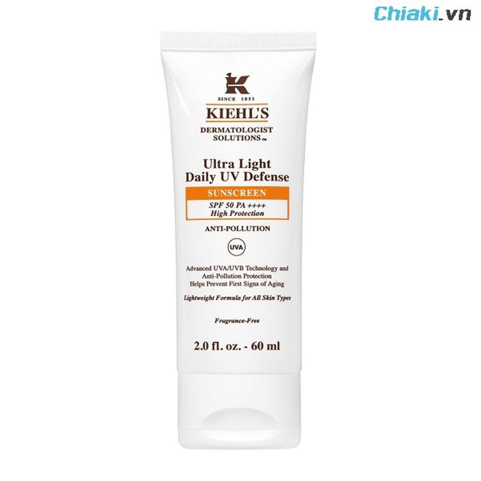 Kem chống nắng Kiehl’s Ultra Light Daily UV Defense SPF50 PA++++ chống ô nhiễm