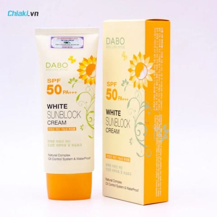 Kem chống nắng Dabo White Sunblock Cream SPF 50 PA+++