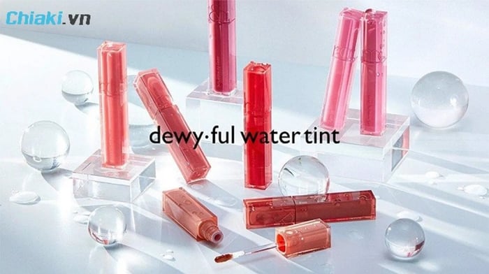 Bảng màu Romand Dewyful Water Tint (son kem lì nhiều lớp)