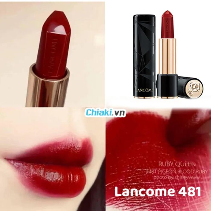 Son Lancome 481 L’absolu Rouge Ruby Cream Limited Edition