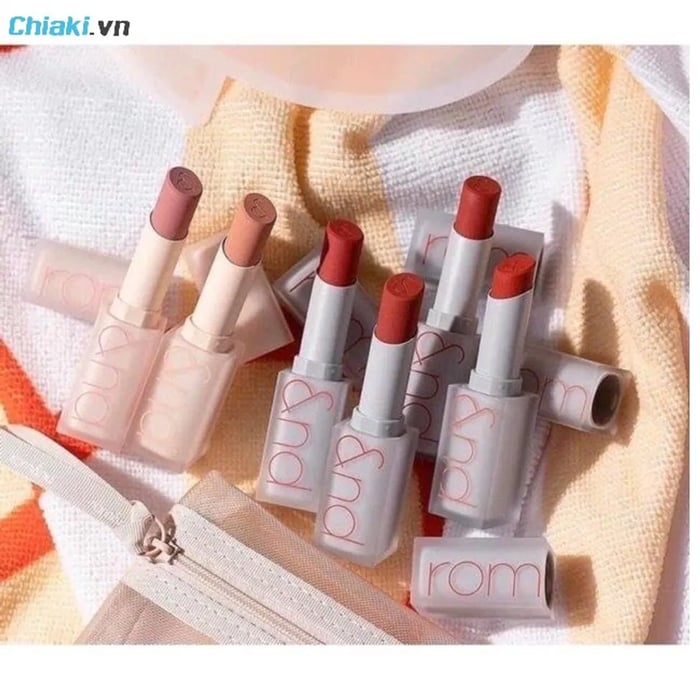 Bảng màu son Romand Zero Matte Lipstick (dạng thỏi)