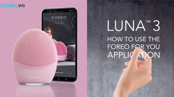 Làm sạch da bằng máy Foreo Luna 3