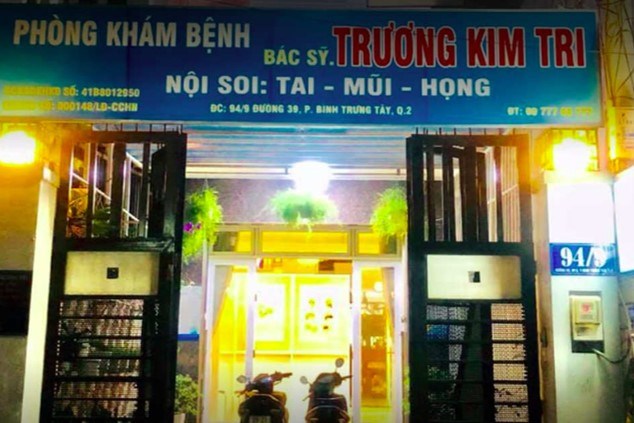 Phòng khám tai mũi họng quận 2 của bác sĩ Trương Kim Tri