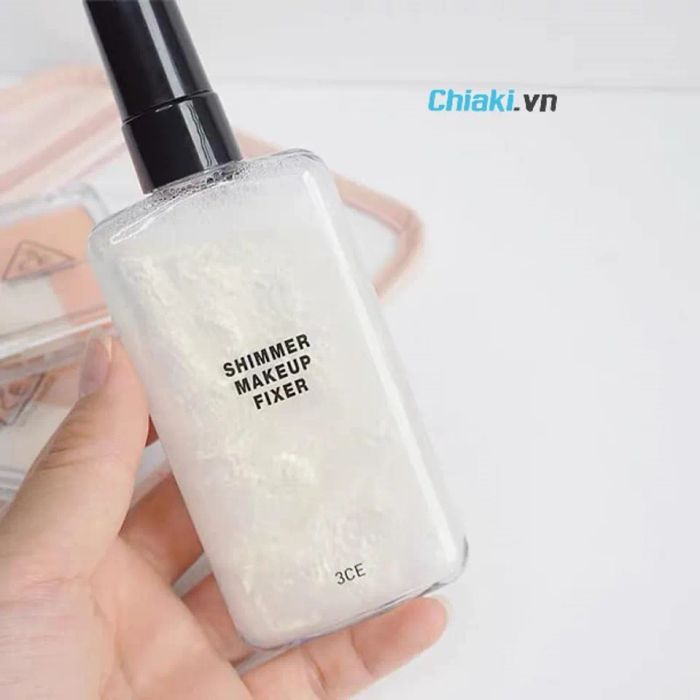 Xịt khoáng nền có nhũ 3CE Shimmer Makeup Fixer
