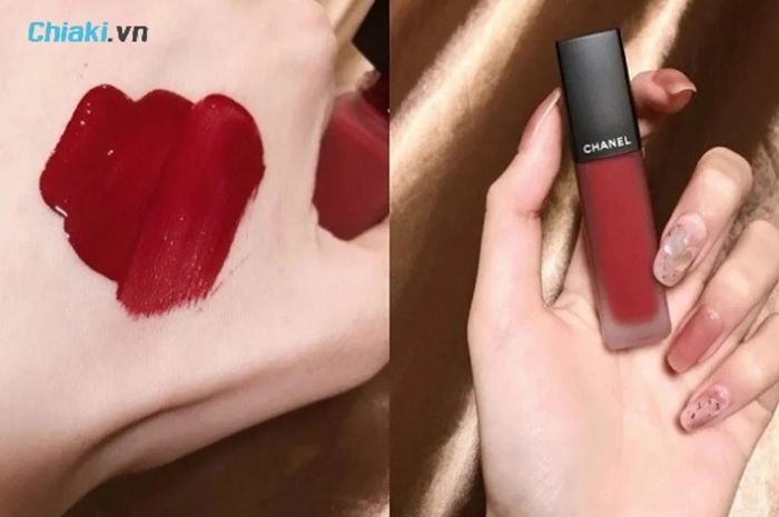 Son đỏ mận Chanel 824 Berry Allure Ink Fusion cuốn hút