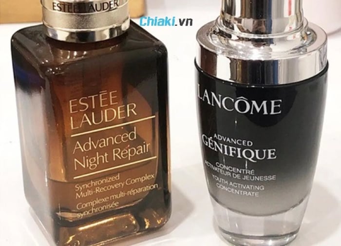 So sánh serum Lancome và Estee Lauder