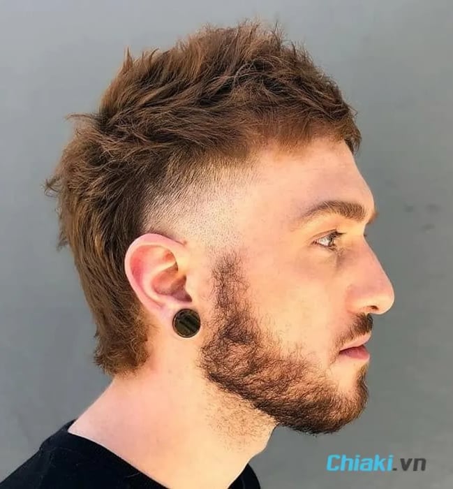 Kiểu tóc mullet layer mohawk nam 