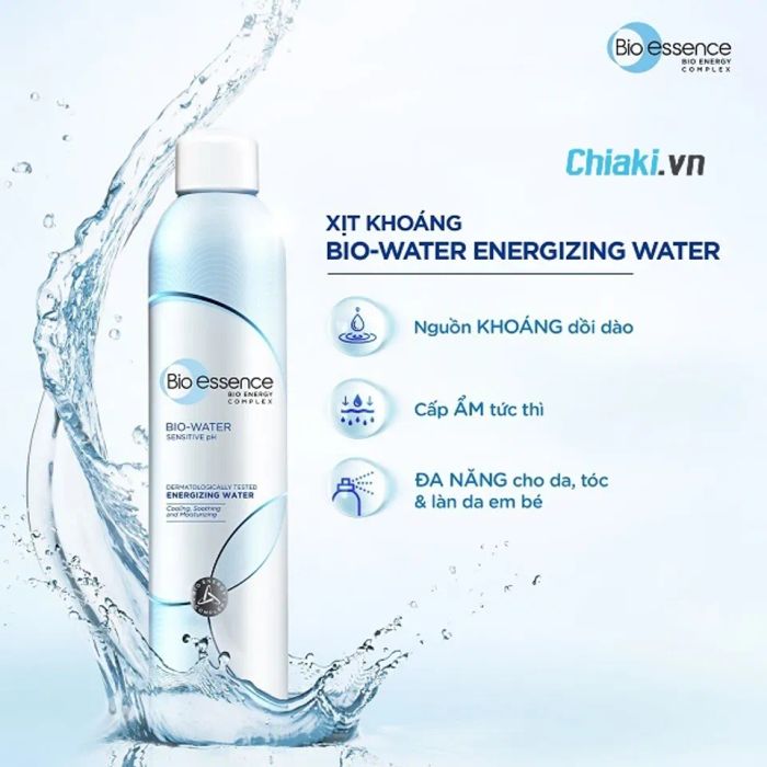 Xịt khoáng giữ lớp trang điểm Energizing Water Bio-essence