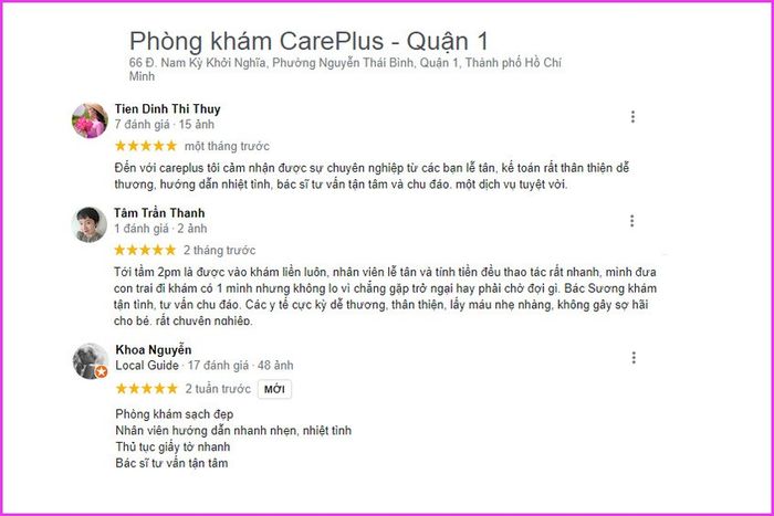 Phòng khám Careplus ở quận 7