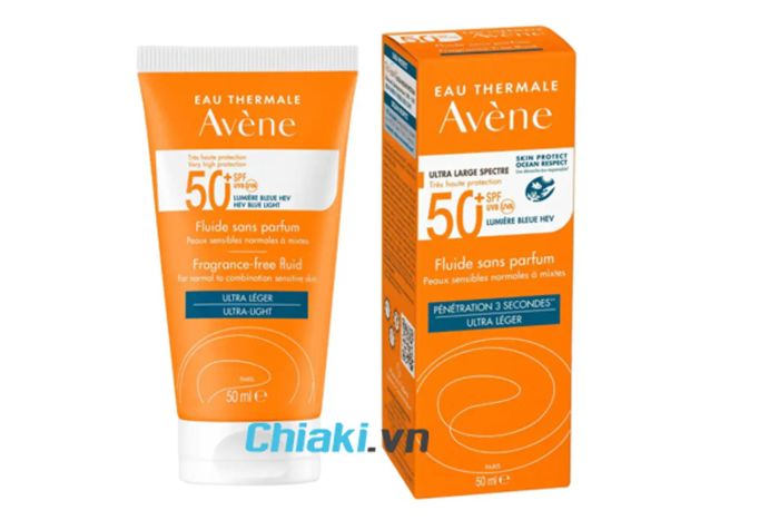 Kem chống nắng Avene cho da khô nhạy cảm Fragrance Free Fluid