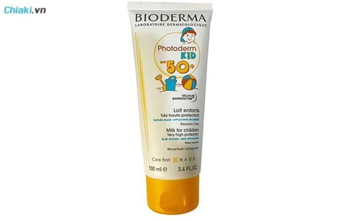 kem chống nắng cho da dầu mụn nhạy cảm Bioderma Photoderm Kid Lait 