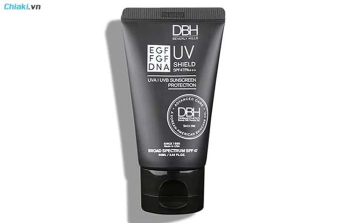 kem chống nắng cho da dầu mụn nhạy cảm DBH UV Shield EGF FGF DNA SPF47