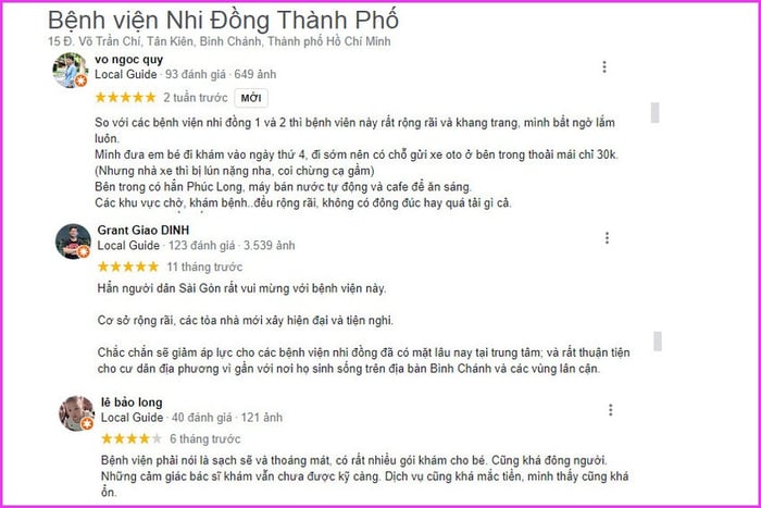 Bệnh viện nhi đồng ở thành phố Hồ Chí Minh