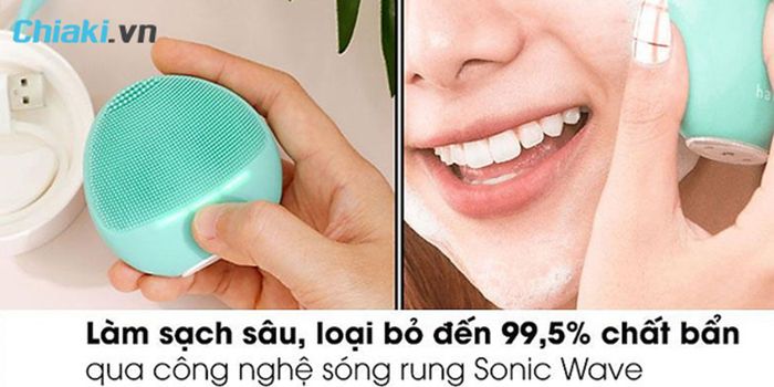 Đánh giá về công nghệ sóng Sonic Wave của máy rửa mặt Halio.