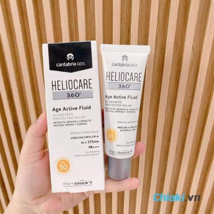 Kem chống nắng Heliocare 360 Age Active Fluid