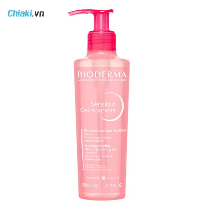 Sữa rửa mặt cho da khô có mụn Bioderma Sensibio Gel Moussant