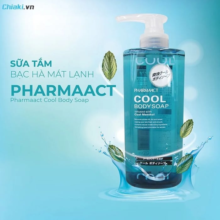 Sữa tắm trị mụn lưng dành cho nam Pharmaact Cool